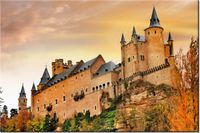 100 70CM OBRAZ PŁÓTNO ZAMEK URWISKU PŁÓTNO RAMA