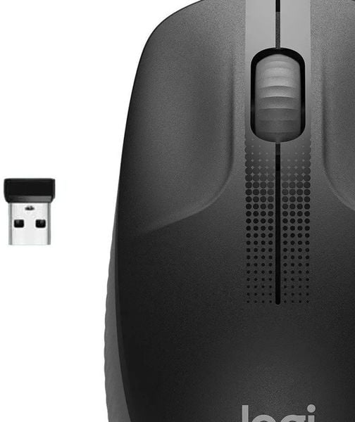 Myszka bezprzewodowa Logitech M190 Logi Czarna optyczna 1000 DPI Wygodna zdjęcie 2