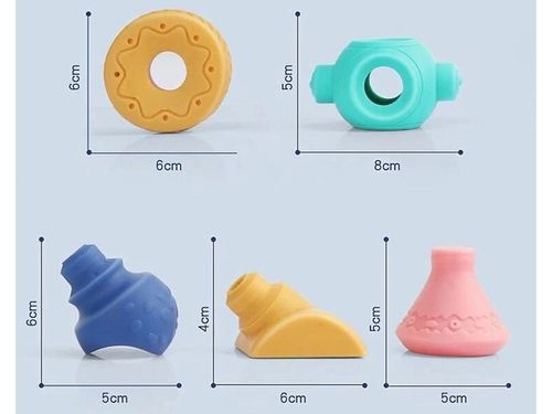 DLA MALUCHA  ZESTAW KLOCKÓW MIĘKKIE FIGURY GEOMETRYCZNE na Arena.pl