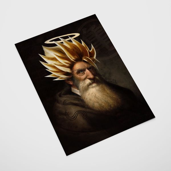 Plakat dragon ball super saiyan 50x70 cm zdjęcie 2