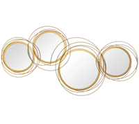 Lustro wiszące ozdobne złota rama 107 cm