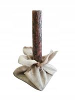 Pień sosnowy z jutą do choinki na pniu 160-200cm stojak do choinki sztuczne