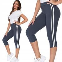 Moraj Legginsy 3/4 z Lampasem 1100-016 Grafit L/XL