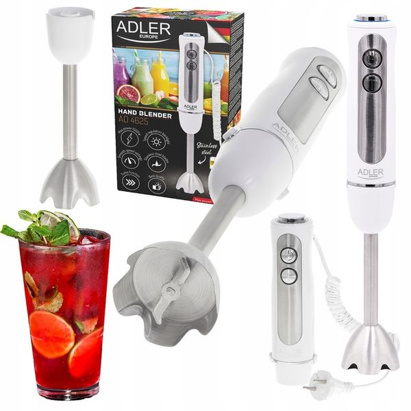 BLENDER RĘCZNY MIKSER MOCNY 1200W INOX KRUSZY LÓD zdjęcie 1