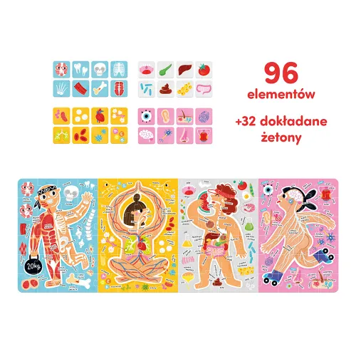Puzzle 96 elementów. Tak działa Moje ciało na Arena.pl
