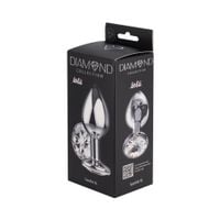 enlarged anal plug diamond clear sparkle xl