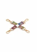 spectra bondage hogtie system z metalowymi łącznikami - kolorowy design