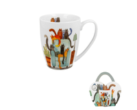 KUBEK DUO KOT KOTY NA FOTELU NA PREZENT 360 ML