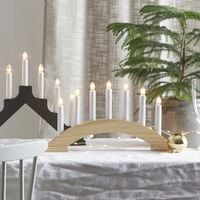 Świecznik adwentowy BEA drewno naturalne