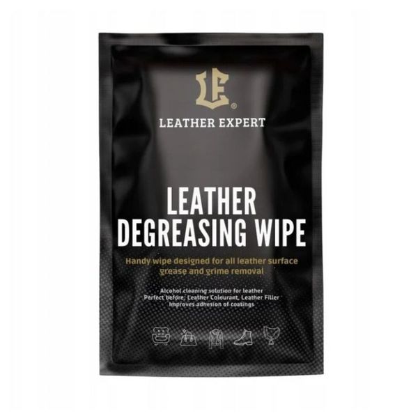 leather expert degreasing wipe chusteczka odtłuszczająca zdjęcie 1