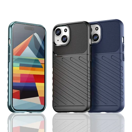 pancerne etui thunder case do iphone 15 - niebieskie na Arena.pl