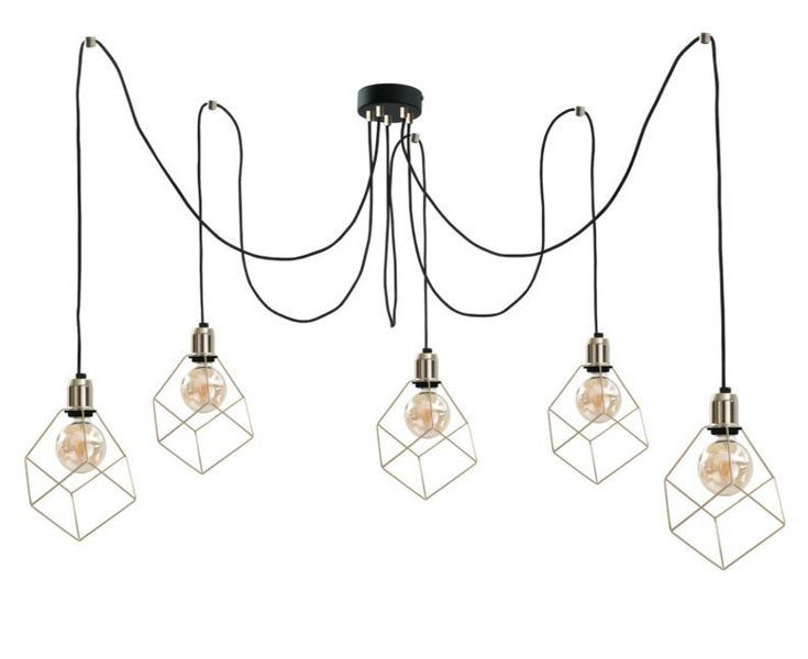 Lampa wisząca 5xE27 TAHO GOLD zdjęcie 1