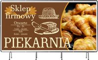 BANER REKLAMOWY 100x50cm plandeka różne wzory PIEKARNIA SKLEP FIRMOWY
