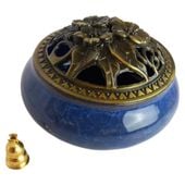 Kadzielnica Ceramiczna Dekoracyjna Niebieska