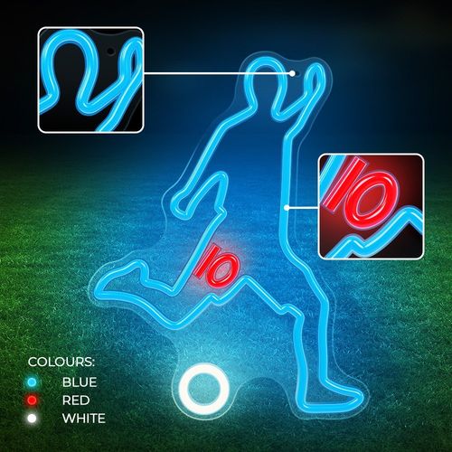 Neon PLEXI LED PIŁKARZ multikolor FPNE31 Forever Light na Arena.pl