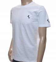 Bluzka męska t-shirt męski biały ze znaczkiem L