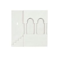 Dekoracja ścienna Home ESPRIT Biały Scandi 80 x 6,5 x 80 cm