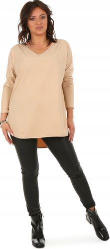 F630 Oversizowa asymetryczna TUNIKA długi rękaw L/XL na Arena.pl