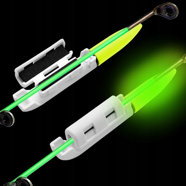 Świetlik elektroniczny sygnalizator brań na szczytówkę + bateria CR425 zdjęcie 10