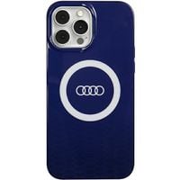 Etui Audi do iPhone 13 Pro Max, Niebieski, MagSafe
