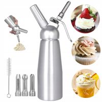Syfon do bitej śmietany 0,50 l aluminiowy z 3 końcówkami