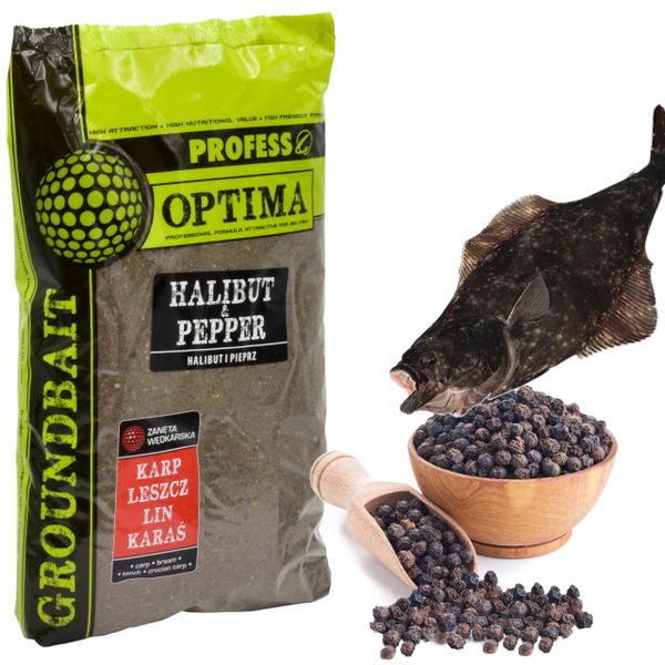 Zanęta Wędkarska PROFESS OPTIMA Halibut Pieprz 1kg zdjęcie 3