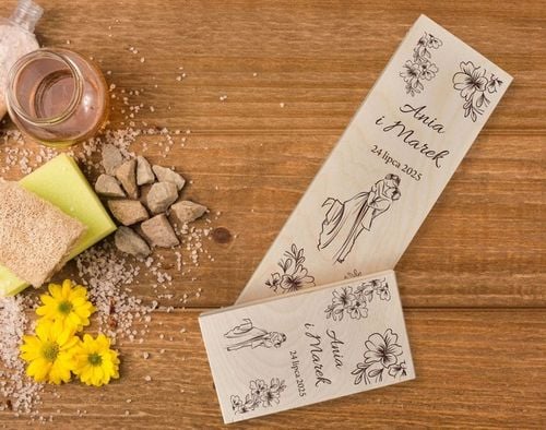 PUDEŁKO SKRZYNKA NA WINO GRAWER PREZENT ŚLUB + PUDEŁKO NA PIENIĄDZE WESELE na Arena.pl