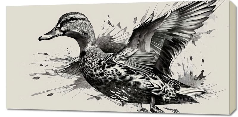 Obraz 100x50cm Gracja Kaczki w Locie zdjęcie 1