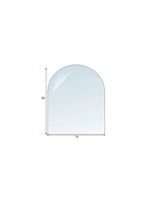 Podstawa szklana hartowana - szyba pod Piec lub Kominek 80x70 cm