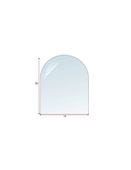 Podstawa szklana hartowana - szyba pod Piec lub Kominek 80x70 cm