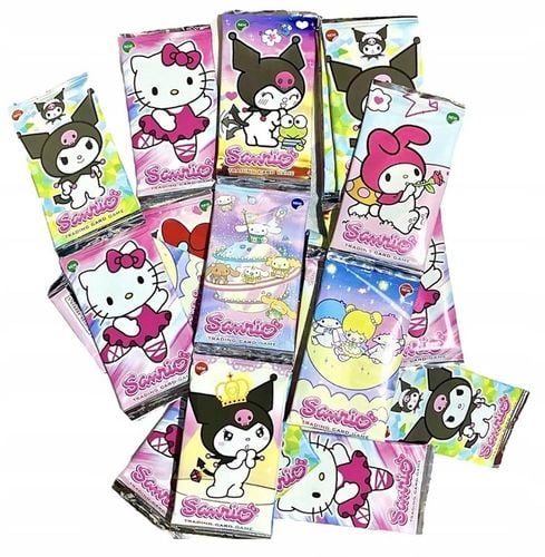 KARTY KUROMI 288 KART MEGA BOX ZESTAW KART SANRIO 36 SASZETEK na Arena.pl