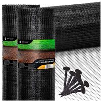 Siatka na krety 2 m x 400 m + kołki 200 szt. zestaw przeciw kretom, nornicom 30g/m2