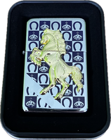 Luksusowa Zapalniczka Benzynowa Gentelo z Motywem Koniowym