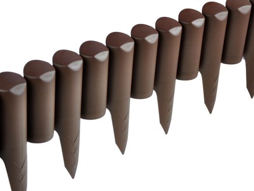 PALISADA OGRODOWA - UV- WYSOKA Wytrzymała Płotek Ogrodowy Obrzeże - Brązowa na Arena.pl