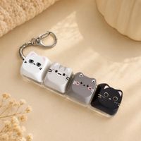 Nowy brelok do kluczy w kształcie kota, clicker, fidget antystresowy