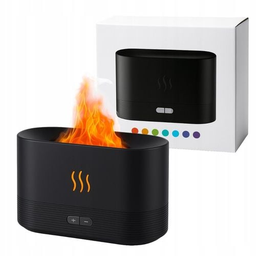 Nawilżacz powietrza Dyfuzor olejków Aromatyzer Z EFEKTEM PŁOMIENIA na Arena.pl
