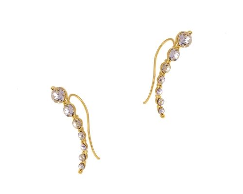 nausznice z kryształami (p14573au) zdjęcie 1