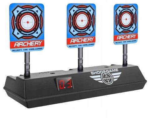 PISTOLET NERF ELITE COMMANDER ELEKTRONICZNA TARCZA dodatkowe strzałki na Arena.pl