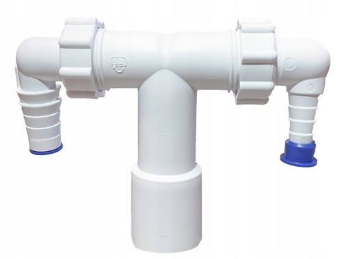 PODWÓJNY SYFON NADTYNKOWY DN 32/40 - DO PRALKI I SUSZARKI, ZAWÓR na Arena.pl