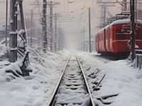 Plakat 80x60cm Podróż po Torach