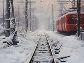Plakat 80x60cm Podróż po Torach