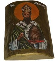 Ikona Święty Ambroży patron pszczelarzy