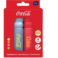 zakreślacze 4kol.w pudełku coca cola mix2 3105