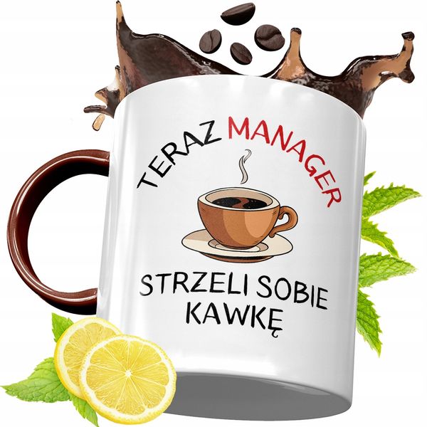 Kubek Bordowy Dla Managera Na Urodziny Prezent Z Nadrukiem Ze Zdjęciem zdjęcie 1