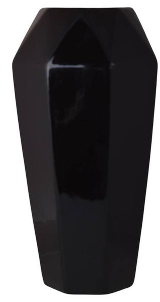 Wazon ceramiczny czarny zdjęcie 1