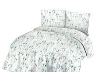 Pościel bawełniana 220x200 COTTONLOVE biała delikatne polne kwiaty