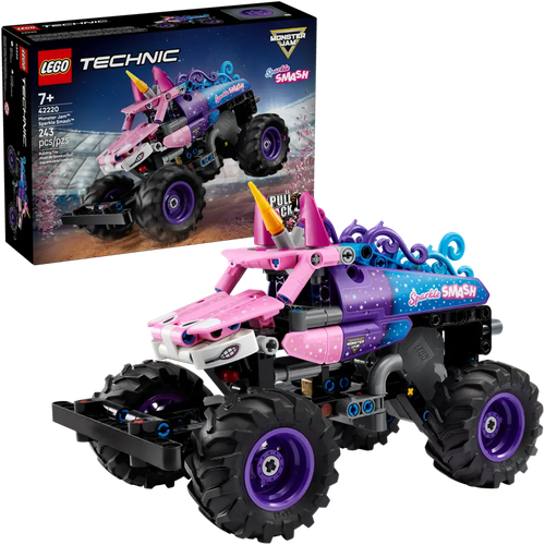 42220 - lego technic - monster jam™ sparkle smash™ z napędem typu pull-back na Arena.pl