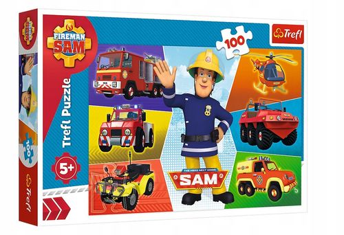 Puzzle 100 Pojazdy Strażaka Sama 16354 na Arena.pl