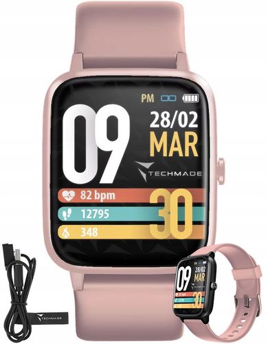 SMARTWATCH TECHMADE MOVE POWIADOMIENIA EKG SEN na Arena.pl