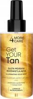 MORE4CARE GET YOUR TAN MGIEŁKA DO CIAŁA ROZŚWIETLAJĄCA ZŁOTA 150 ML